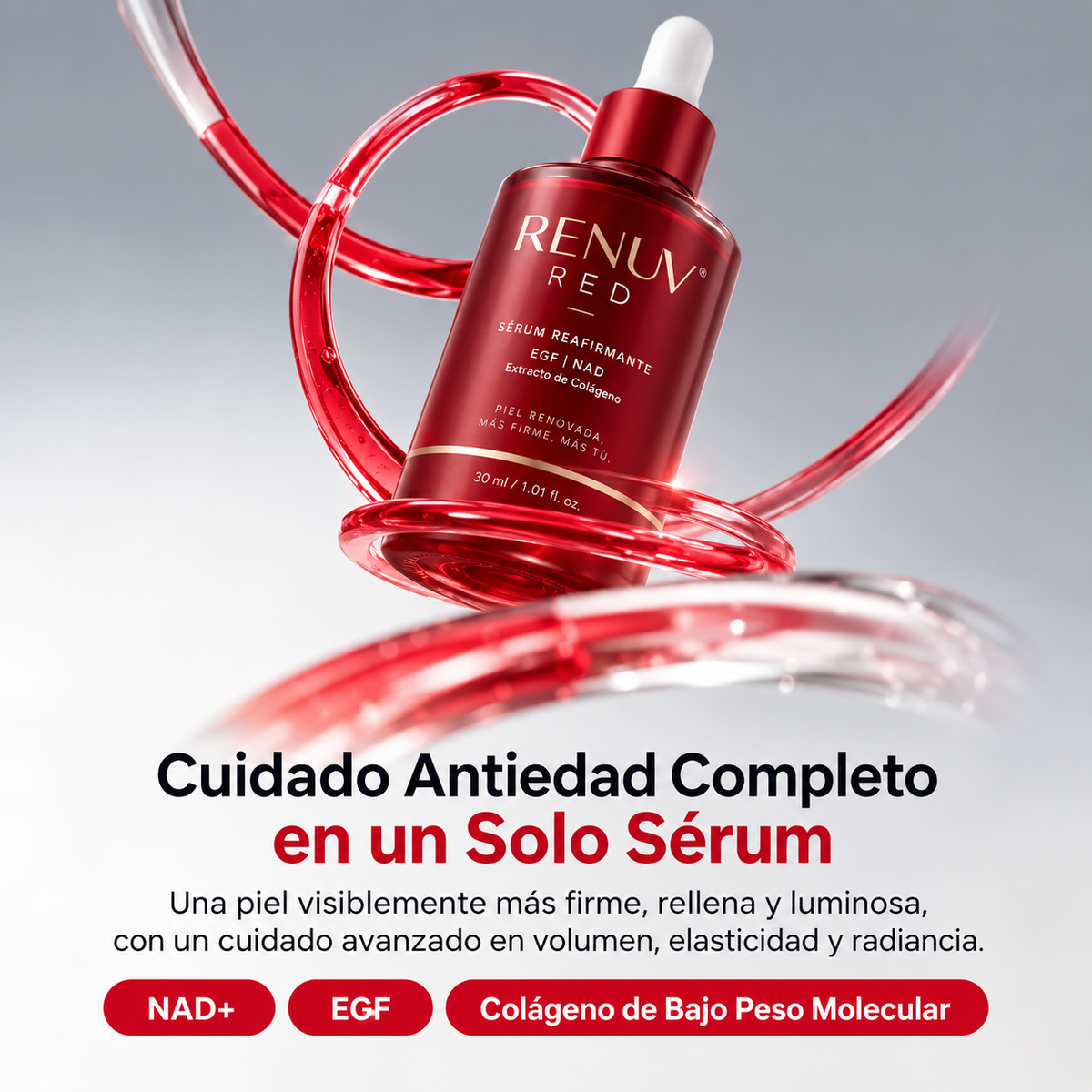 RENUV RED | EGF + NAD+ COLÁGENO | 30ml
