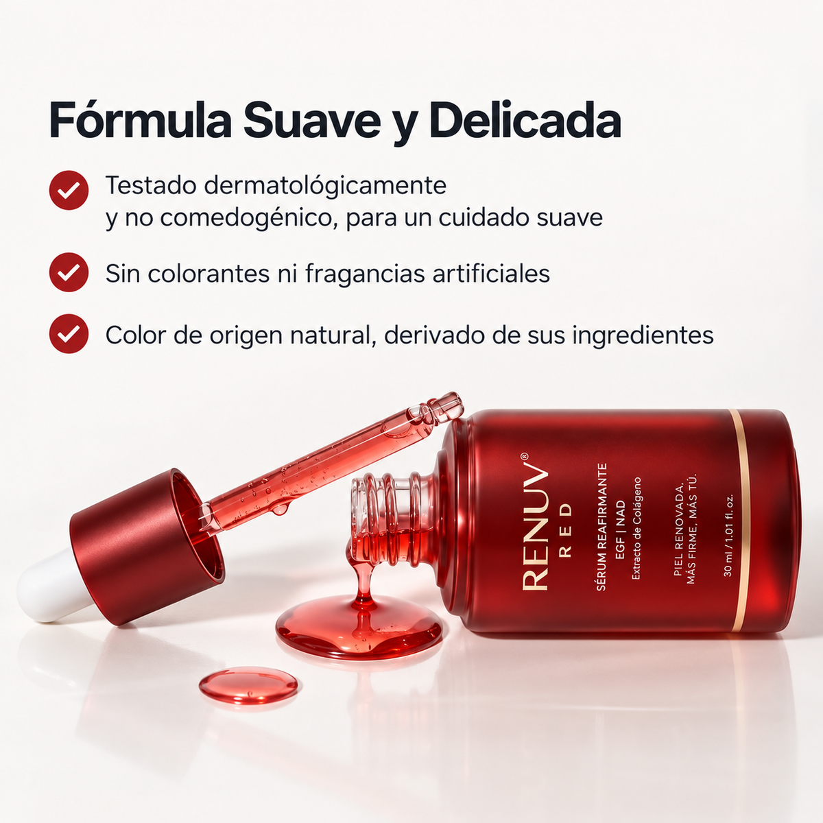 RENUV RED | EGF + NAD+ COLÁGENO | 30ml